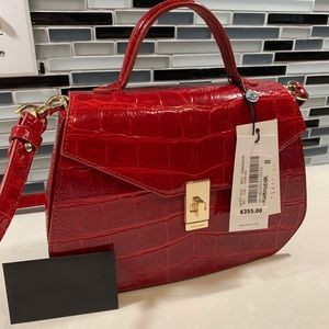 New Brahmin Ember Veil Red Crossbody Purse